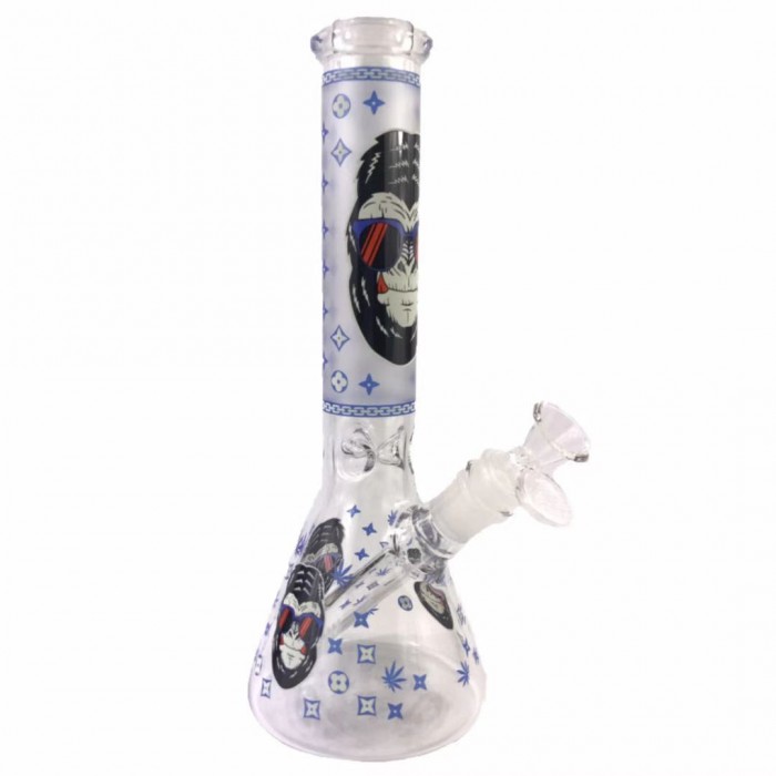 10‘’ 6mm orangutan pattern Bong X05