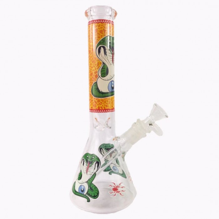 14‘’ 7mm Snake pattern Bong DS06