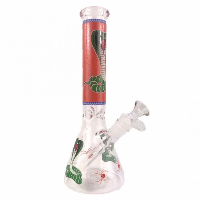 14‘’ 7mm Snake pattern Bong DS03