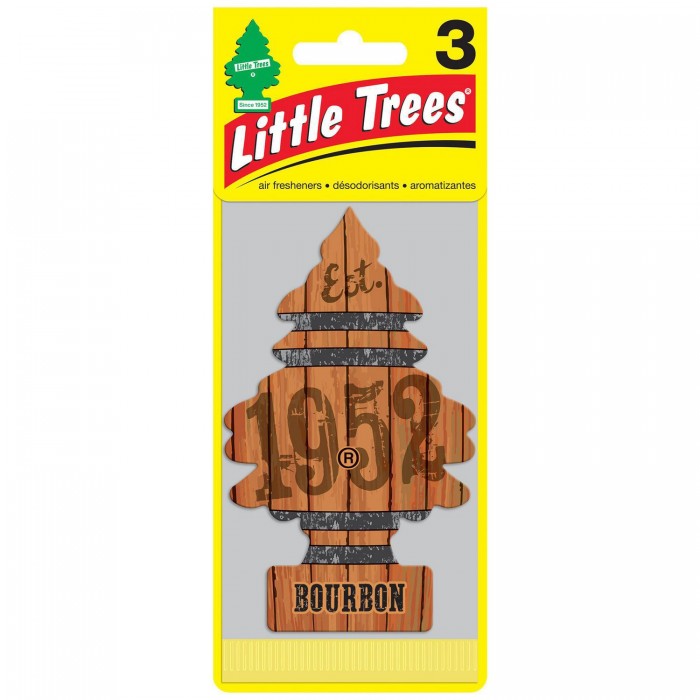 LITTLE TREES CAR FRESHENER BOURBON