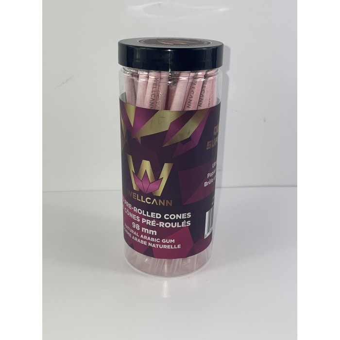 Wellcann Pre-rolled Cones 50 PCS (Pink)