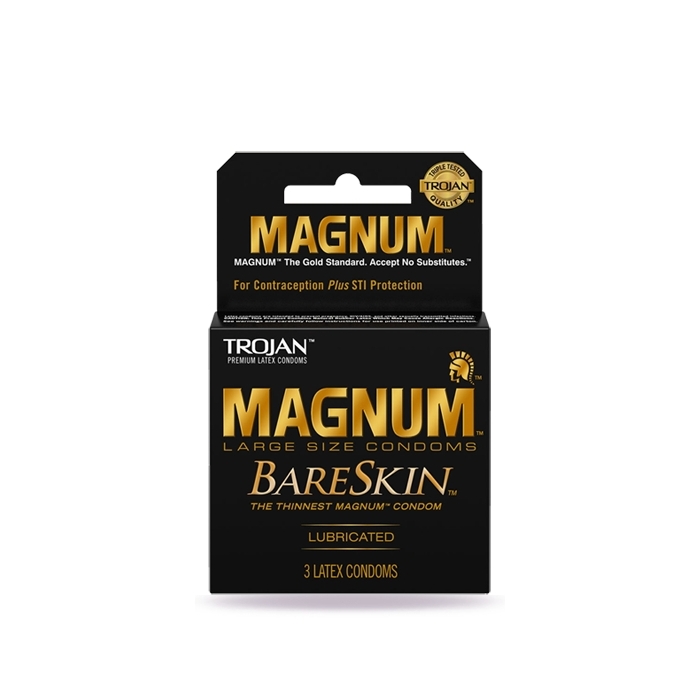 Trojan Magnum LARGE ORINGINAL Condoms(3 LATEX COUNT)