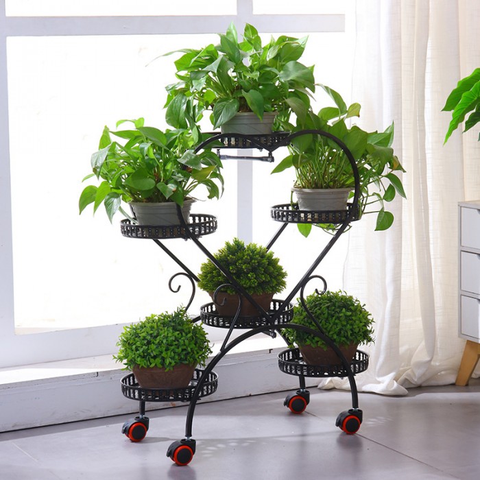  Metal Plant Stand with Wheels