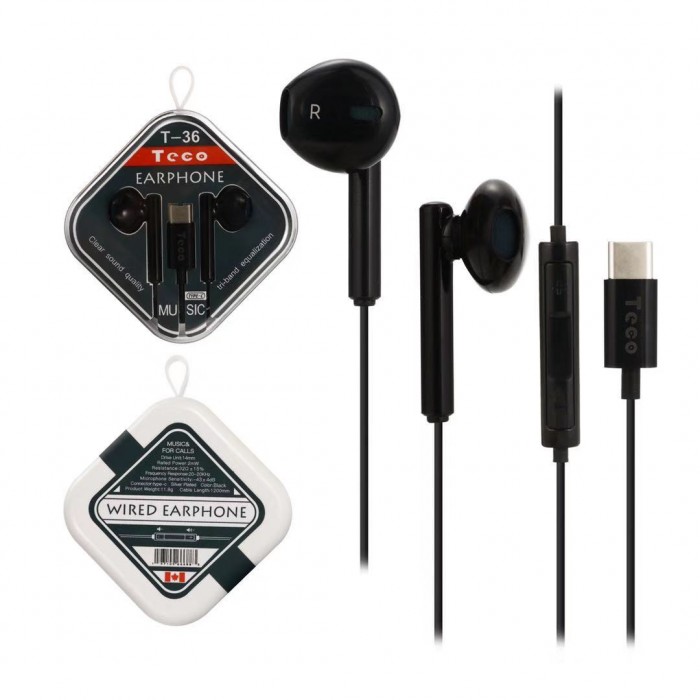 Teco Type C Earphones In-ear （USB）