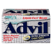 Advil extra strength liqui-gel for headaches, migraines,and pain relief,400 mg Ibuprofen,24 count