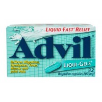 Advil regular strength liqui-gels lbuprofen capsules for headaches,and pain relief,200 mg ,32 count