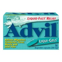 Advil liquid -fast relief 200mgx16capsules