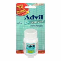 Advil regular strength liqui-gels lbuprofen capsules for headaches,and pain relief,200 mg ,12 count