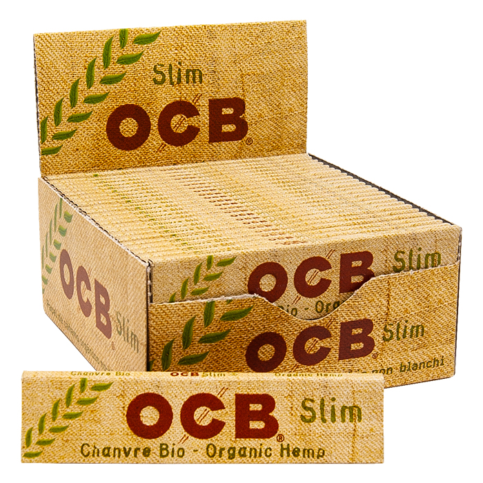 Ocb organic hemp slim rolling papers  50 packs x 32 leaves 