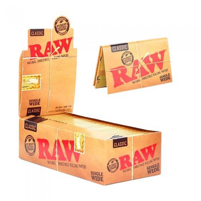 RAW Classic Single Wide Rolling Paper 