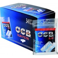 OCB FILTER TIPS SLIM 6 MM 120 TIPS IN EACH BAG