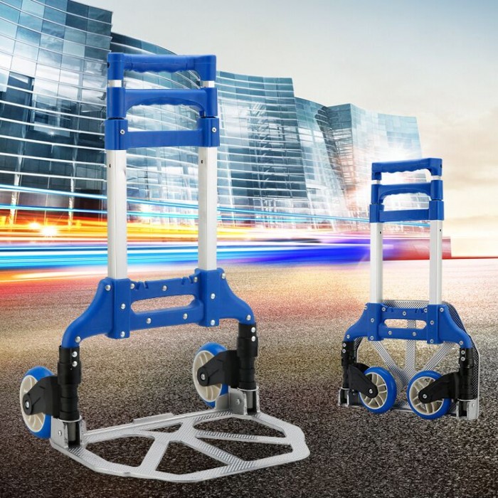 Folding aluminum trolley